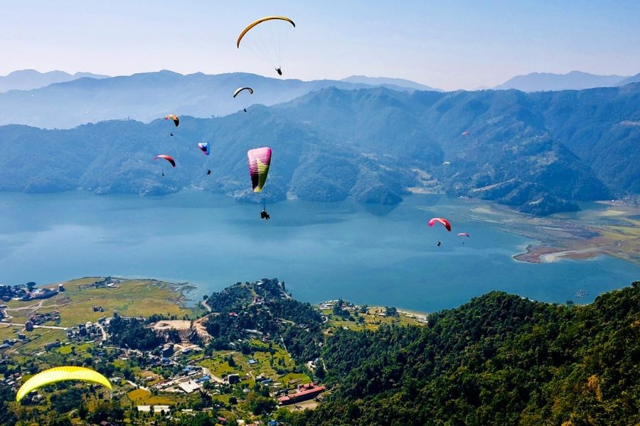 Paragliding in Pokhara